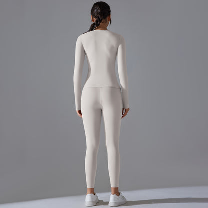 Brushed top and legging set