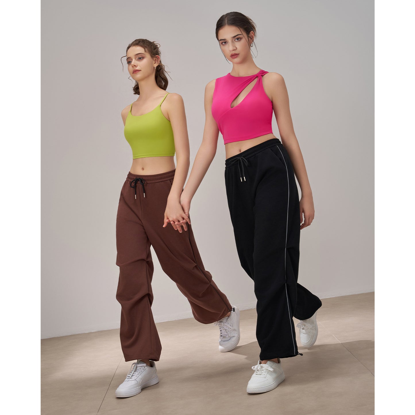 Straight leg baggy trousers