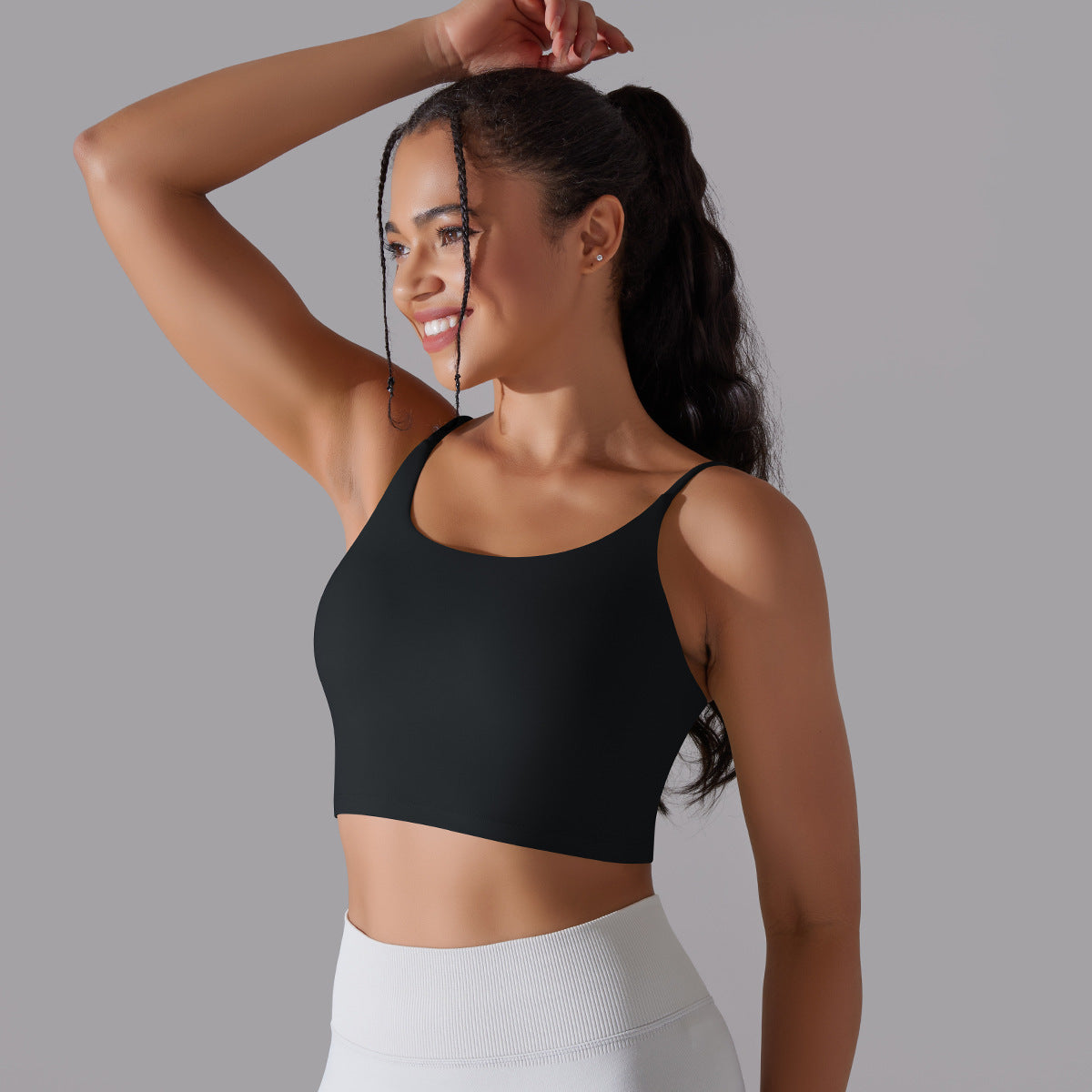 Seamless medium support sports bra
