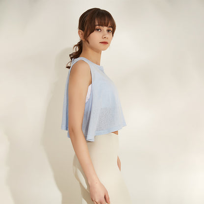 Loose fitting sleeveless top