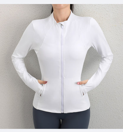 Zip front running top