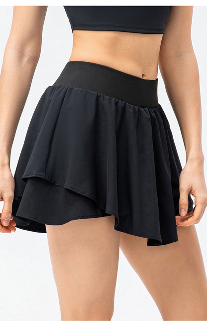 Layered skort
