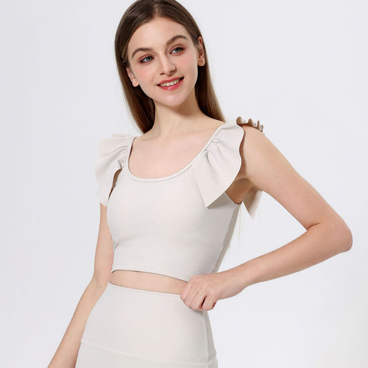 Ruffle sleeve top