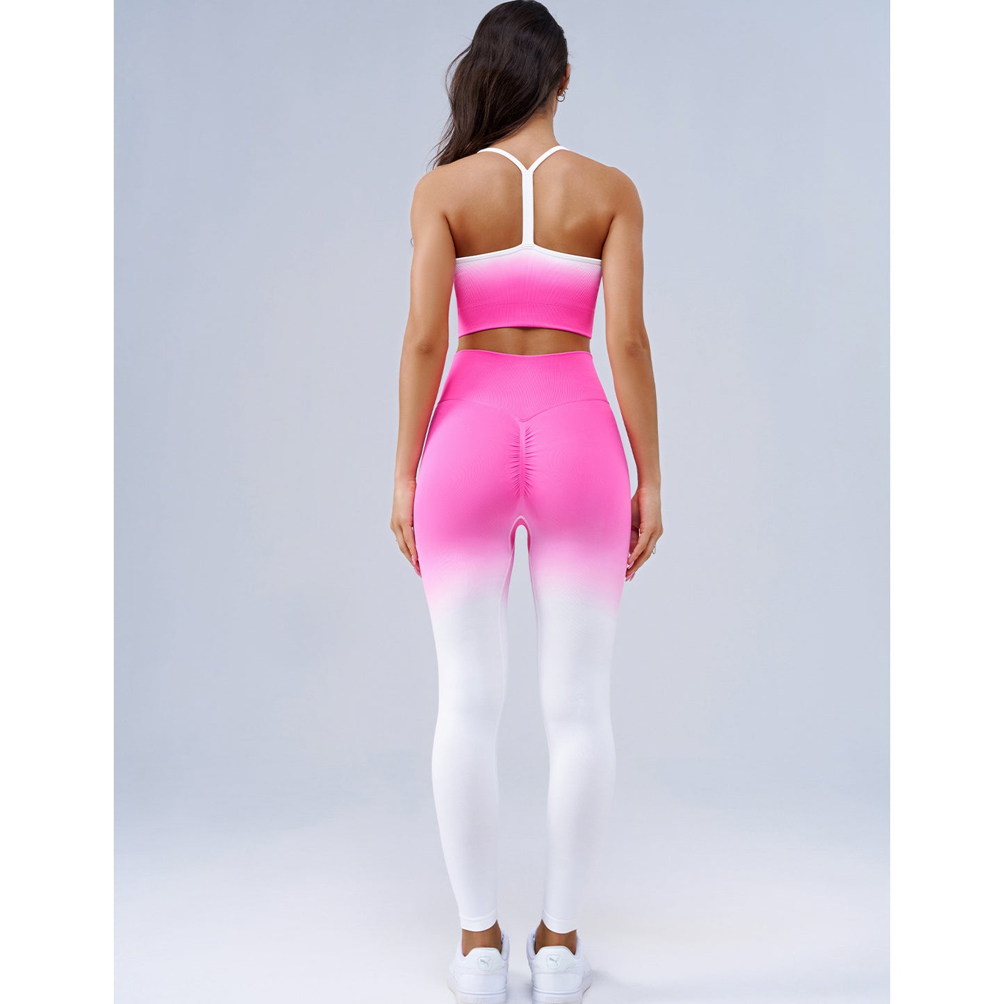 Matching ombre bra and leggings set