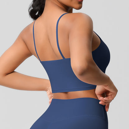 High support cropped vest