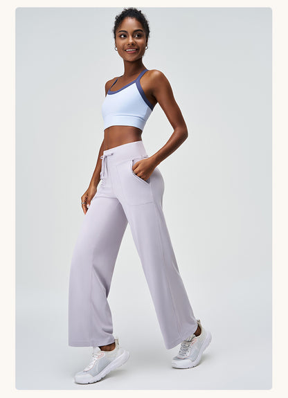 Straight leg trousers