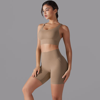 Cross back two piece set