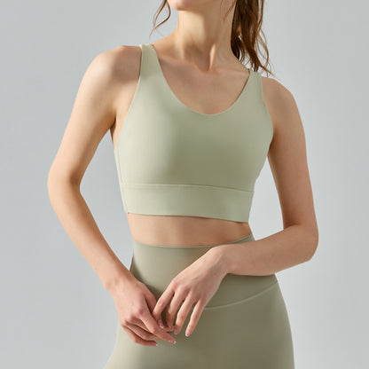 Seamless high support bra