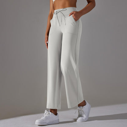 Straight leg trousers