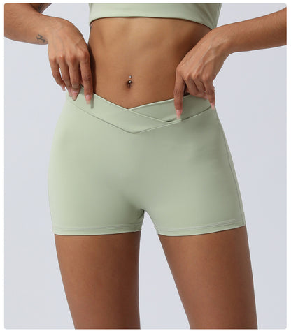 V Waist fitness shorts