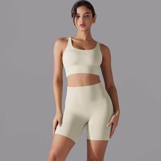 Cross back two piece set