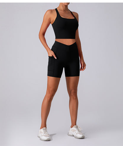 Brushed T back bra