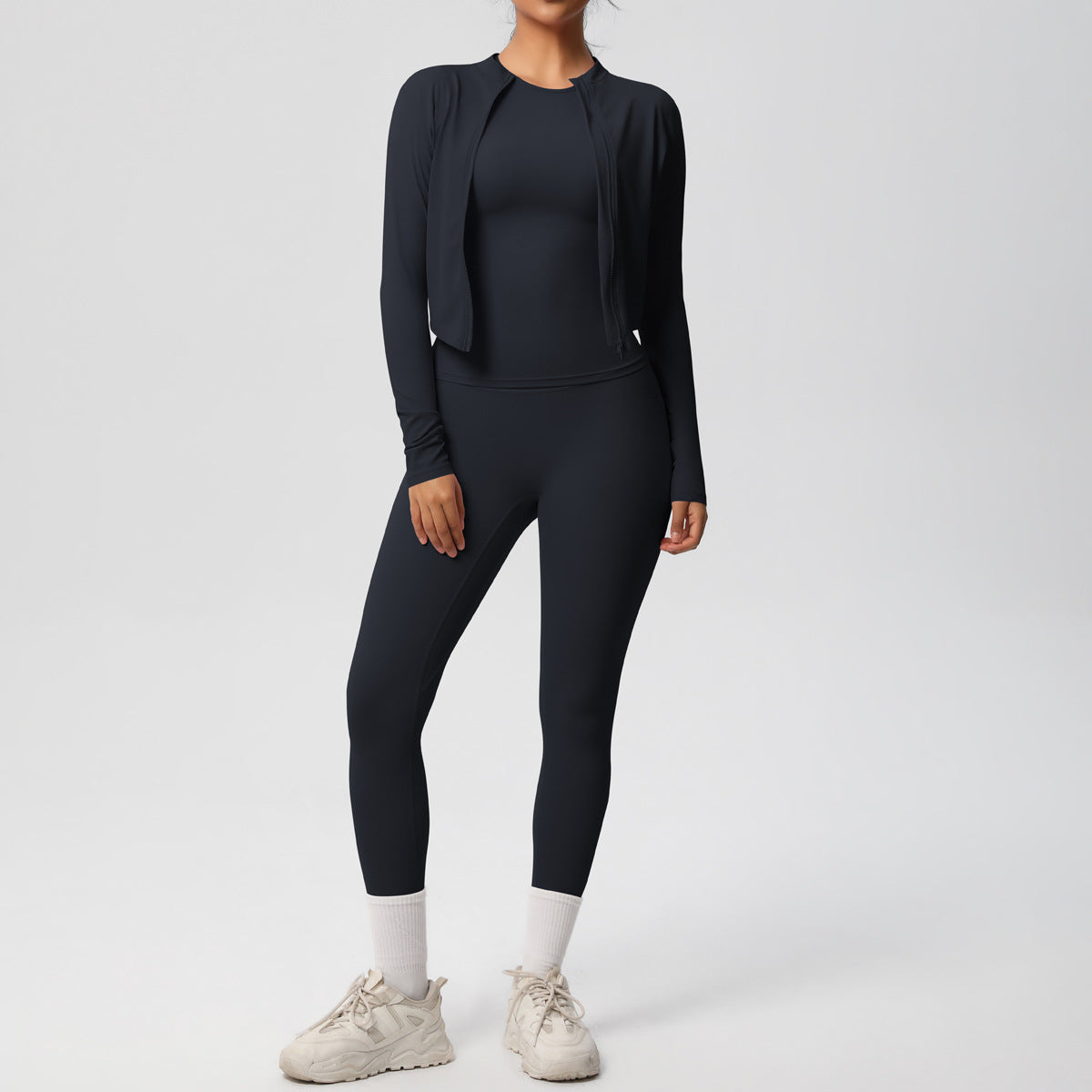 Three piece Jacket, top and leggings set