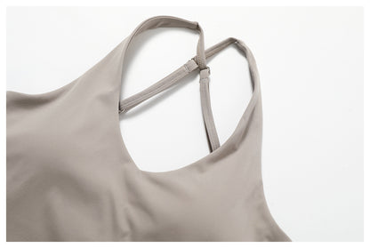 Cross back padded vest