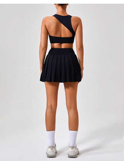Pleated skort