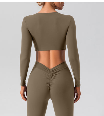 Twisted front cropped top