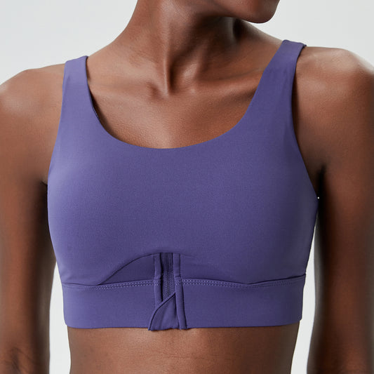 Seamless high support sports bra