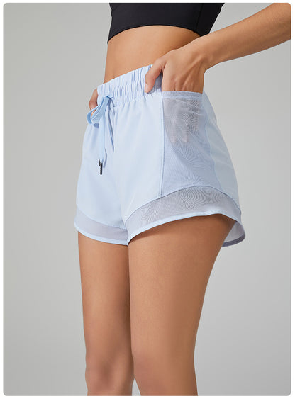 Quick drying mesh running shorts