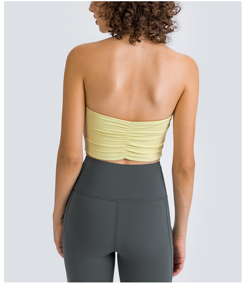 Halter neck sports bra