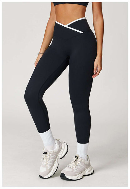 Cross waist leggings