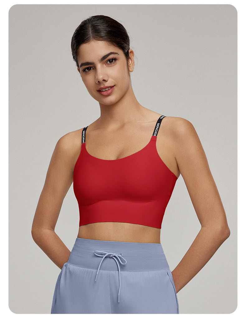 Jacquard strap bra