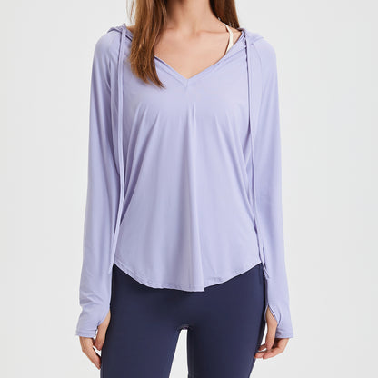 Breathable hooded top