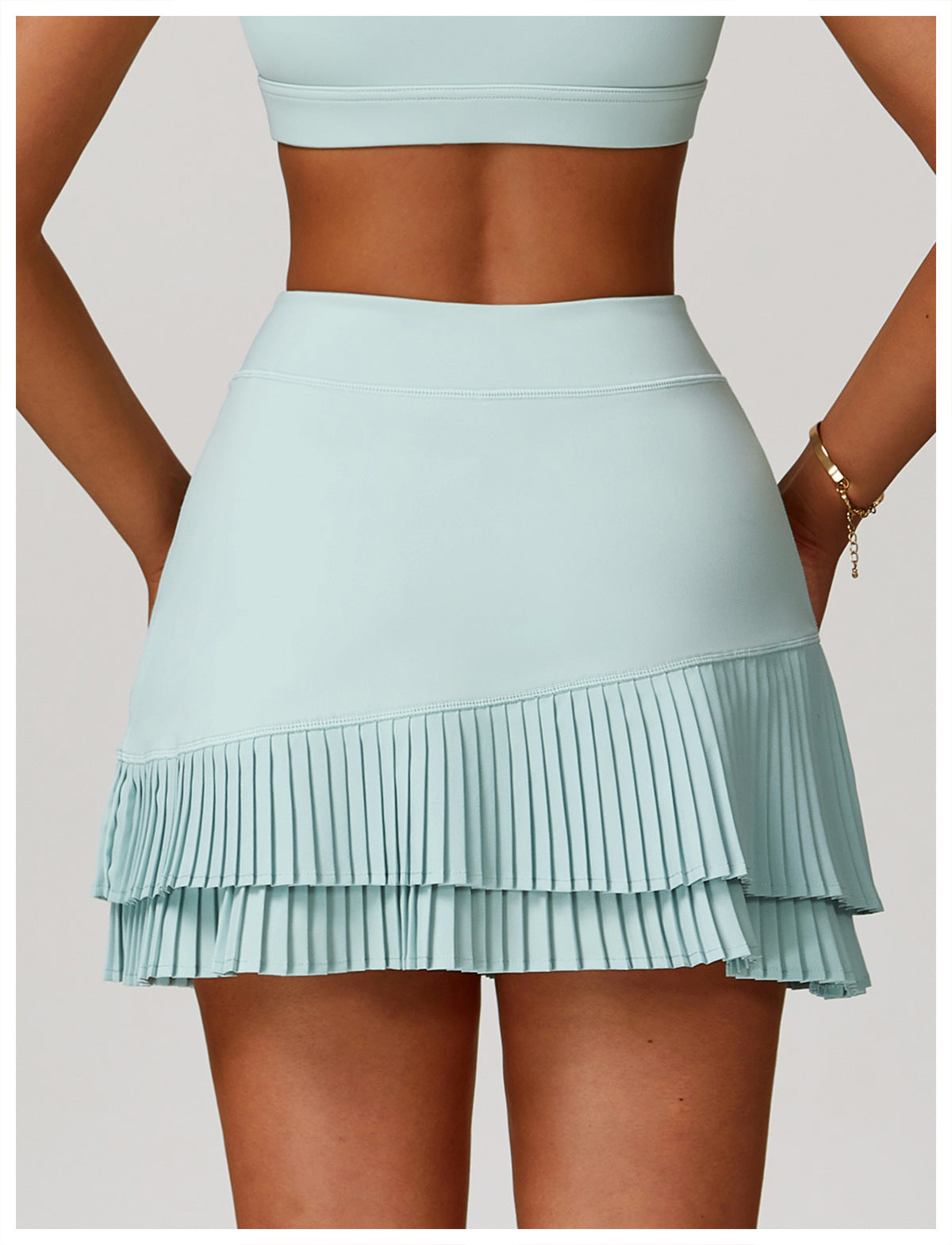Pleated tennis skort
