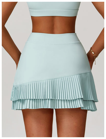 Pleated tennis skort