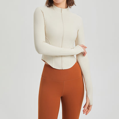 Cropped full sleeve jacket
