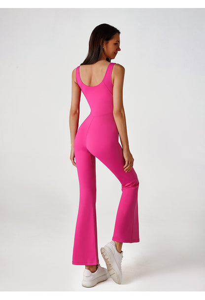 Zip front jumpsuit