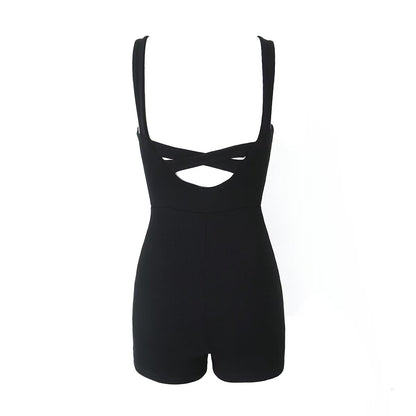 Cross back unitard
