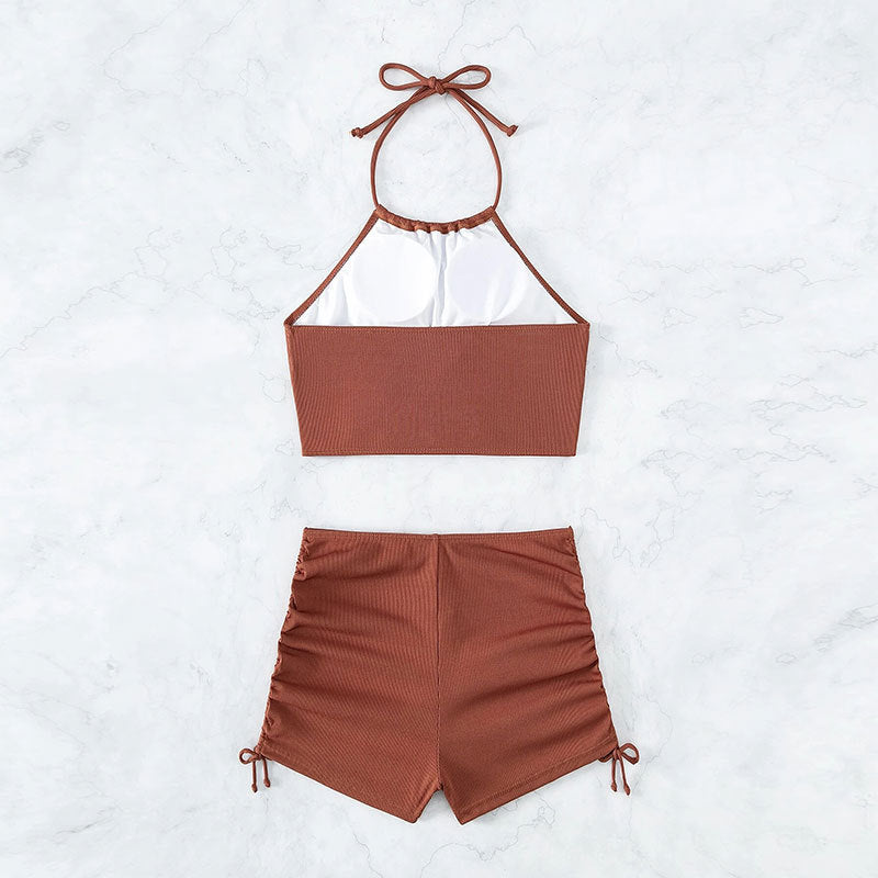 Halter neck bikini set