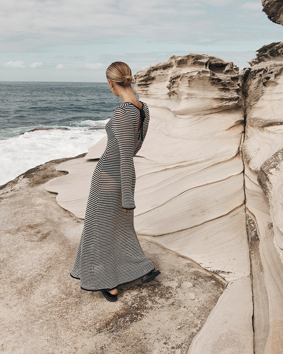 Knitted beach dress
