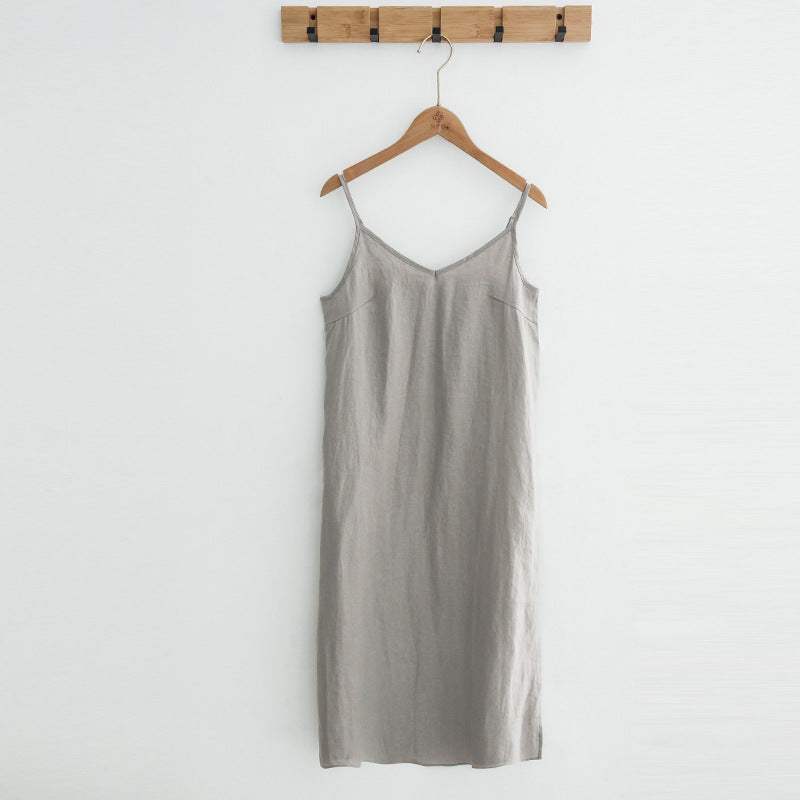 Pure Linen Slip Dress