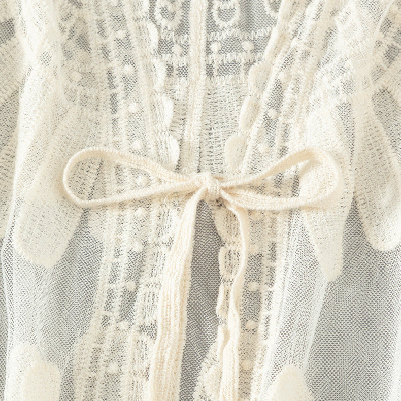 Lace beach cover up