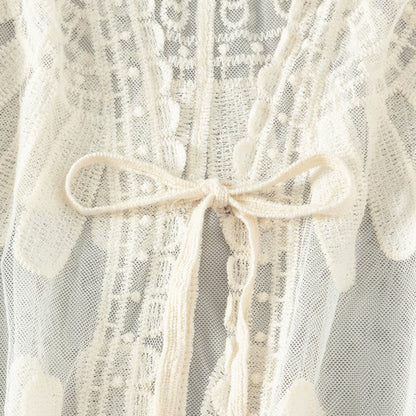 Lace beach cover up