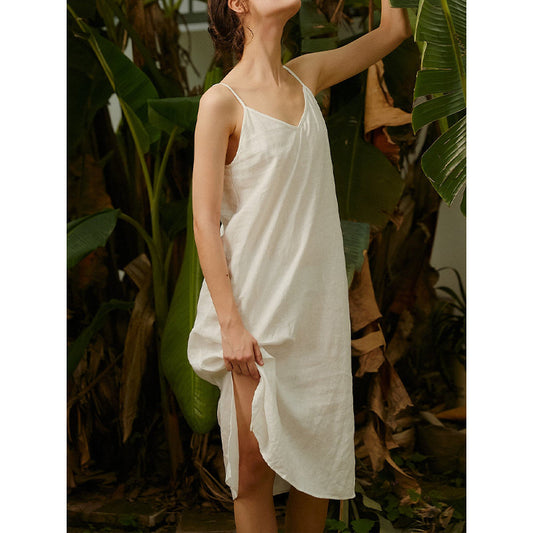 Pure Linen Slip Dress