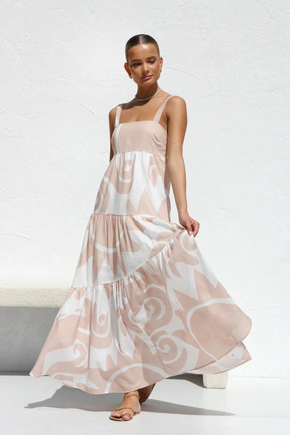 Printed maxi dress