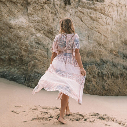 Printed beach cover up