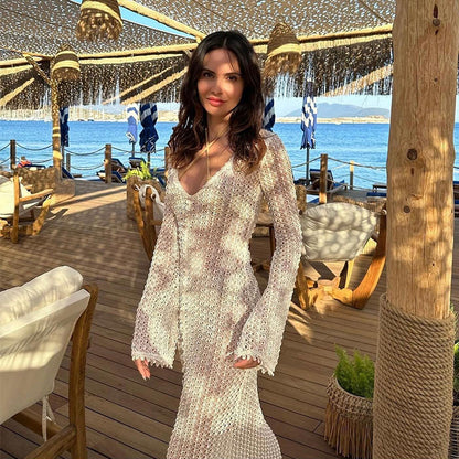 Knitted beach dress